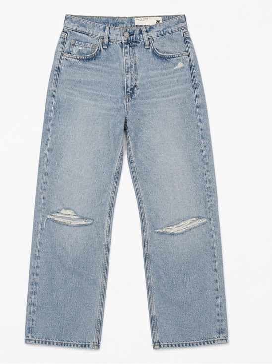 rag & bone Pants - rag & bone Jeans Light Wash High- Rise Relaxed Straight Jeans MSRP $298